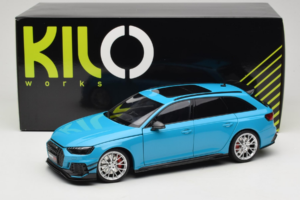 Audi RS4 B9 Avant Darwin Pro Azul Kilo Works 1:18 KLW002303 Metal - imagen 8 de 8
