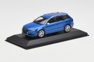 Audi RS4 B7 Avant Blue Metallic Minichamps 1:43 AUDI010 Metal - imagen 2 de 4