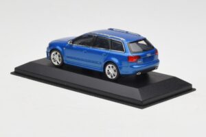 Audi RS4 B7 Avant Blue Metallic Minichamps 1:43 AUDI010 Metal - imagen 3 de 4