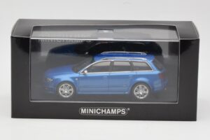 Audi RS4 B7 Avant Blue Metallic Minichamps 1:43 AUDI010 Metal - imagen 4 de 4