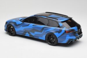 Audi RS6 C7 Avant GMK Azul & Negro GT Spirit 1:18 GT799 Resina - imagen 5 de 6