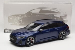 Audi RS6 C8 Avant Blue Metallic Minichamps 1:18 155018011 Metal - imagen 6 de 6