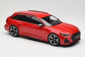 Audi RS6 C8 Avant Red Metallic Minichamps 1:18 155018010 Metal - imagen 4 de 6
