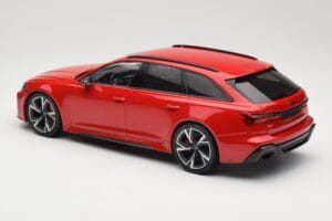 Audi RS6 C8 Avant Red Metallic Minichamps 1:18 155018010 Metal - imagen 5 de 6