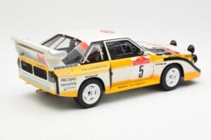 Audi Sport Quattro S1 #5 W. Rohrl / C. Geistdorfer Rally Sanremo Winner 1985 AUTOart 1:18 88503 Compuesto - imagen 3 de 8