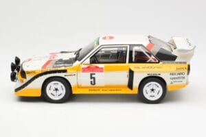 Audi Sport Quattro S1 #5 W. Rohrl / C. Geistdorfer Rally Sanremo Winner 1985 AUTOart 1:18 88503 Compuesto - imagen 4 de 8