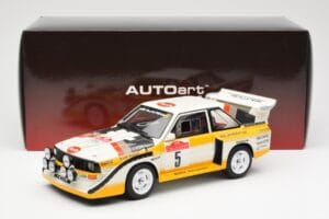 Audi Sport Quattro S1 #5 W. Rohrl / C. Geistdorfer Rally Sanremo Winner 1985 AUTOart 1:18 88503 Compuesto - imagen 8 de 8