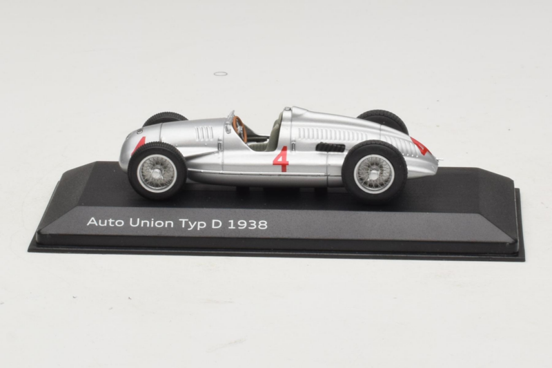 Auto Union Typ D #4 Plata Minichamps 1:43 5030900703-R1 Metal