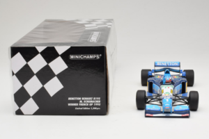 Benetton B195 Renault #1 M. Schumacher Benetton Formula French Grand Prix Winner 1995 Minichamps 1:18 100950001 Metal - imagen 6 de 7