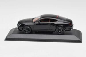 Bentley Continental GT Negro Con Llantas Negras Minichamps 1:43 BENTLEY002 Metal
