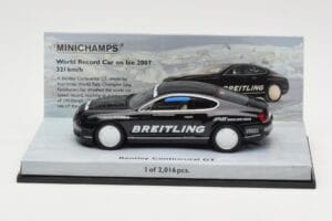 Bentley Continental GT World Record Car on Ice Negro Minichamps 1:43 436139026-O Metal