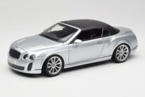 Bentley Continental Supersports Descapotable 1ª Generación Plata Bburago 1:18 18-11037S Metal
