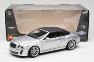 Bentley Continental Supersports Descapotable 1ª Generación Plata Bburago 1:18 18-11037S Metal - imagen 8 de 8