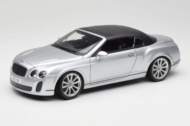 Bentley Continental Supersports Descapotable 1ª Generación Plata Bburago 1:18 18-11037S Metal