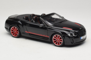 Bentley Continental Supersports ISR Descapotable Negro Con Llantas Rojas Bburago 1:18 18-11035 Metal - imagen 6 de 8