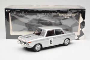 BMW 1800 TiSA #6 J. Munaron / K. Eppelein 24 Hours of Spa 1965 Minichamps 1:18 155652906 Metal - imagen 6 de 6