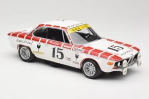 BMW 2800 CS E9 #15 Team Marabout Gaye / S. Braillard 24 Hours of Spa 1972 Minichamps 1:18 155722715 Metal - imagen 4 de 6