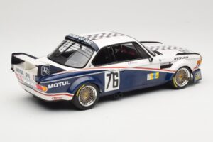 BMW 3.0 CSL E9 Garage Du Bac #76 P. Depnic / H. Coulon 24 Hours of Le Mans 1977 Minichamps 1:18 155772576 Metal - imagen 2 de 6