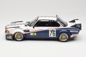 BMW 3.0 CSL E9 Garage Du Bac #76 P. Depnic / H. Coulon 24 Hours of Le Mans 1977 Minichamps 1:18 155772576 Metal - imagen 3 de 6