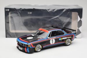 BMW 3.0 CSL E9 #1 BMW Motorsport H-J. Stuck Winner Norisring Trophy 1974 Minichamps 1:18 155742691 Metal - imagen 6 de 6