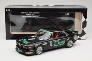 BMW 3.0 CSL E9 #1 F. Grano / P. Xhenceval GP Brno 1978 Minichamps 1:18 155782501 Metal - imagen 6 de 6
