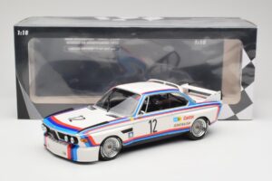 BMW 3.0 CSL E9 #12 BMW Motorsport C. Amon / H-J. Stuck Winners 6 Hours Nurburgring 1973 Minichamps 1:18 155732612 Metal - imagen 6 de 6