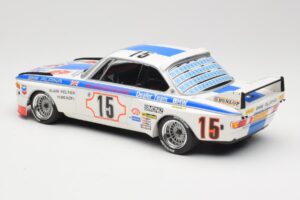 BMW 3.0 CSL E9 #15 BMW Alpina J. Peltier / H. Menzel 24 Hours of Spa 1973 Minichamps 1:18 155732695 Metal - imagen 5 de 6