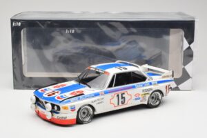 BMW 3.0 CSL E9 #15 BMW Alpina J. Peltier / H. Menzel 24 Hours of Spa 1973 Minichamps 1:18 155732695 Metal - imagen 6 de 6