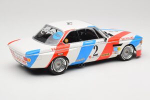 BMW 3.0 CSL E9 #2 Luigi Racing A. de Fierlant / P. Xhenceval Winners 24 Hours of Spa 1975 Minichamps 1:18 155752602 Metal - imagen 2 de 6