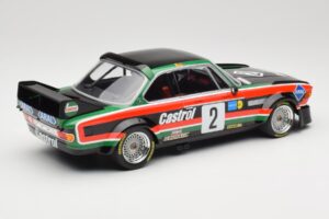 BMW 3.0 CSL E9 #2 Luigi Racing J-M. de Wael / A. de Fierlant Winners GP Nurburgring 1976 Minichamps 1:18 155762502 Metal - imagen 2 de 6