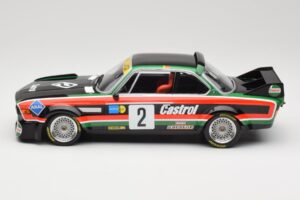 BMW 3.0 CSL E9 #2 Luigi Racing J-M. de Wael / A. de Fierlant Winners GP Nurburgring 1976 Minichamps 1:18 155762502 Metal - imagen 3 de 6