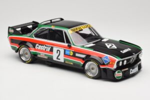 BMW 3.0 CSL E9 #2 Luigi Racing J-M. de Wael / A. de Fierlant Winners GP Nurburgring 1976 Minichamps 1:18 155762502 Metal - imagen 4 de 6