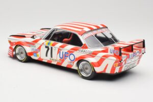 BMW 3.0 CSL E9 #71 Luigi Racing P. Xhenceval / J. Dieudonné 24 Hours of Le Mans 1977 Minichamps 1:18 155772571 Metal - imagen 5 de 6
