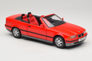 BMW 325i E36 Descapotable Rojo Maisto 1:18 50229 Metal - imagen 6 de 8