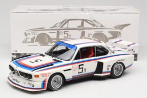 BMW 3.5 CSL E9 Gr.5 #5 K.W.M. Racing K. Miller / D. Cowart 6 Hours of Watkins Glen 1979 Minichamps 1:18 180792005 Metal - imagen 8 de 8