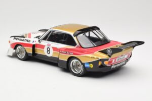 BMW 3.5 CSL E9 Hermetite #8 J. Fitzpatrick / T. Walkinshaw 1000 km Nurburgring 1976 Minichamps 1:18 155762608 Metal - imagen 5 de 6