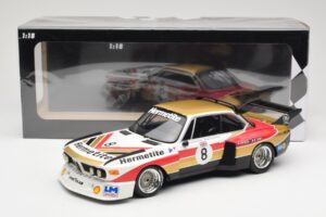 BMW 3.5 CSL E9 Hermetite #8 J. Fitzpatrick / T. Walkinshaw 1000 km Nurburgring 1976 Minichamps 1:18 155762608 Metal - imagen 6 de 6