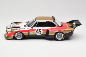 BMW 3.5 CSL E9 #45 Hermetite T. Walkinshaw / J. Fitzpatrick 24 Hours of Le Mans 1976 Minichamps 1:18 155762645 Metal - imagen 3 de 6