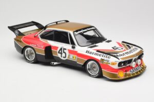 BMW 3.5 CSL E9 #45 Hermetite T. Walkinshaw / J. Fitzpatrick 24 Hours of Le Mans 1976 Minichamps 1:18 155762645 Metal - imagen 4 de 6