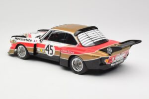 BMW 3.5 CSL E9 #45 Hermetite T. Walkinshaw / J. Fitzpatrick 24 Hours of Le Mans 1976 Minichamps 1:18 155762645 Metal - imagen 5 de 6