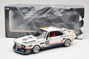 BMW 3.5 CSL E9 #46 Team Brock P. Brock / F. Muir / J. Aubriet 24 Hours of Le Mans 1976 Minichamps 1:18 153762646 Metal - imagen 6 de 6