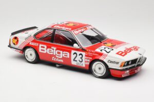 BMW 635 CSi E24 Belga Juma Racing M. Winkelhock / T. Regout 24 Hours of Spa 1985 Minichamps 1:18 155852523 Metal - imagen 4 de 6