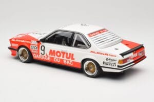 BMW 635 CSi E24 #9 Hollinger / P. Giroix Garage du Bac 24 Hours of Spa 1984 Minichamps 1:18 155842509 Metal - imagen 5 de 6