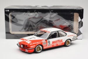 BMW 635 CSi E24 #9 Hollinger / P. Giroix Garage du Bac 24 Hours of Spa 1984 Minichamps 1:18 155842509 Metal - imagen 6 de 6