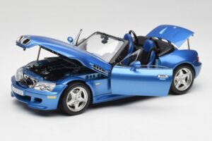 BMW Z3 E36 M Roadster Estoril Blue Bburago 1:18 3349-M1 Metal - imagen 2 de 8