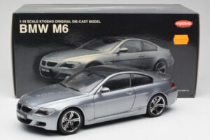 BMW M6 E63 Silver Gris Kyosho 1:18 08703GR Metal - imagen 8 de 8