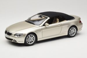 BMW 6 Series E64 Cabriolet Mineral Silver Metallic Kyosho 1:18 80430153437 Metal - imagen 3 de 9