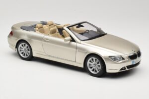 BMW 6 Series E64 Cabriolet Mineral Silver Metallic Kyosho 1:18 80430153437 Metal - imagen 7 de 9