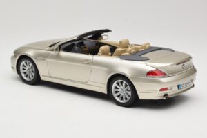 BMW 6 Series E64 Cabriolet Mineral Silver Metallic Kyosho 1:18 80430153437 Metal - imagen 8 de 9