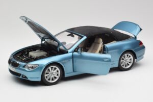 BMW 6 E64 Cabrio Azul Claro Kyosho 1:18 80430153440 Metal - imagen 2 de 8